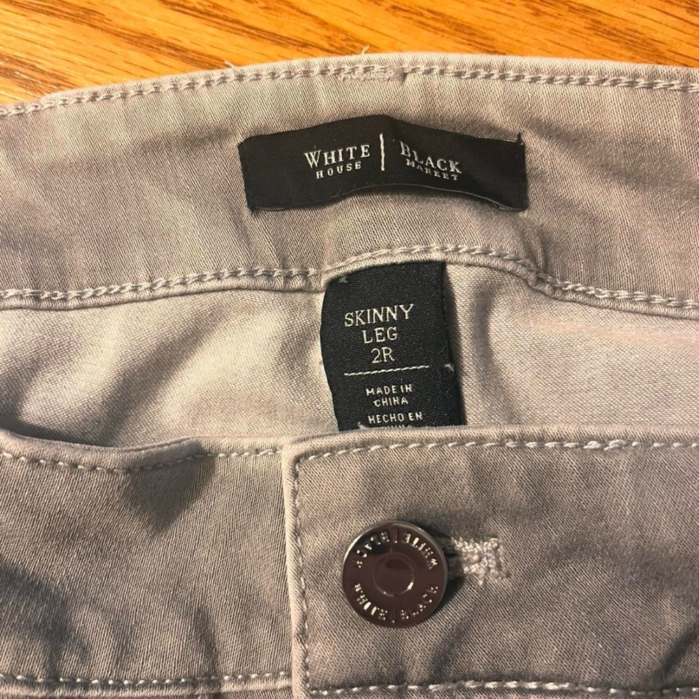 White House Black Market Light Gray Pants